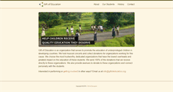 Desktop Screenshot of giftofeducation.org